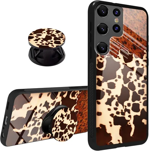 Miniatura 15 de Funda para Samsung Galaxy S22 Ultra Phone Grip con soporte expandible Soporte Soporte Kickstand, TPU suave a prueba de golpes Anti-arañazos Tapa
