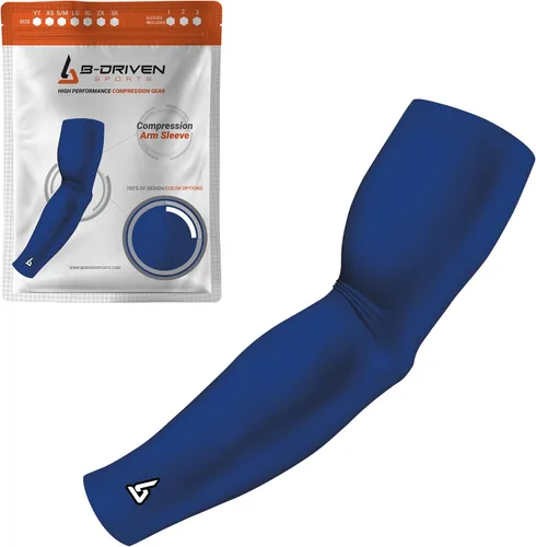 Miniatura 18 de B-Driven Sports Manga de Compresión Pro-Fit para Brazo - Deportes Atléticos Baloncesto, Fútbol, Sóftbol, Carrera, Juegos, - nan (1 unidad)