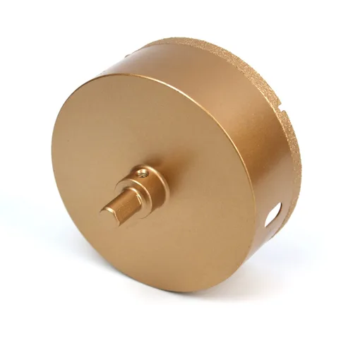 Miniatura 4 de Sierra perforadora de diamante de 4 pulgadas con broca central, broca de núcleo de diamante soldada de 3.937 in para perforación en seco, cerámica