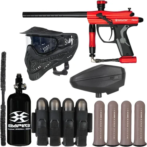 Miniatura 4 de Action Village Kingman Spyder Fenix Rivalry - Kit de pistola de paintball Brillo negro