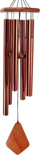 Miniatura 12 de Campanillas de viento para exteriores, campanillas de viento conmemorativas con 6 tubos de metal largos, carillón de viento de condolencia