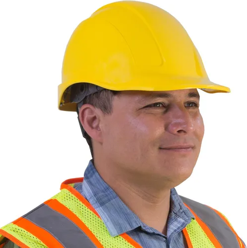Miniatura 6 de JORESTECH Casco de Seguridad Duro Naranja de HDPE Estilo Gorra Casco con Suspensión de Trinquete Ajustable de 4 Puntos para Trabajo, Hogar y Amarillo