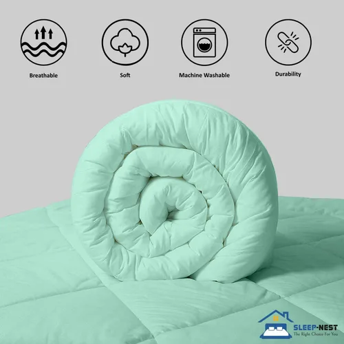Miniatura 4 de SLEEP-NEST Edredón Twin XL - 68x92 pulgadas Ultra Suave para Todas las Estaciones Plisado Pinzado 1 Pieza Manta - Elegante Diseño Pintuck Edredón