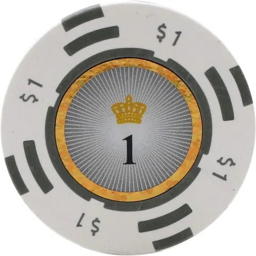Miniatura 6 de Versa Games Crown Casino - Fichas de póquer de arcilla de 0.35 onzas de peso, paquete de 50 (colores a elegir) (morado)