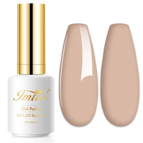 Miniatura 38 de Esmalte de uñas de gel con purpurina, 0.5 fl oz, color rosa brillante, de remojo, con LED, UV, kit de esmalte de uñas de gel para manicura en salón
