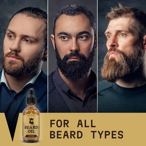 Miniatura 6 de Striking Viking Aceite cítrico para barba para hombres, 2 onzas líquidas, fórmula hidratante y suavizante, apoya el crecimiento más completo