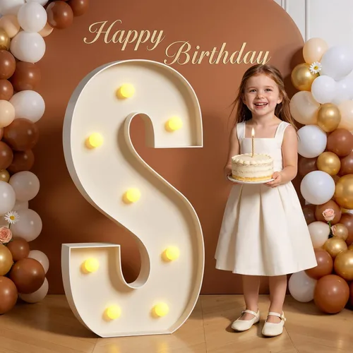 Miniatura 62 de Números de marquesina de 4 pies de alto, 4 pies de alto, números grandes iluminados 0 para 30, 40, 50, 60, decoración de fiesta de cumpleaños