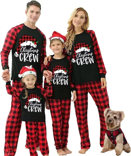 Miniatura 13 de OAKFashion Conjuntos de Pijamas Familiares de Navidad, Pijamas Familiares a Juego de Navidad Ropa de Dormir Pjs