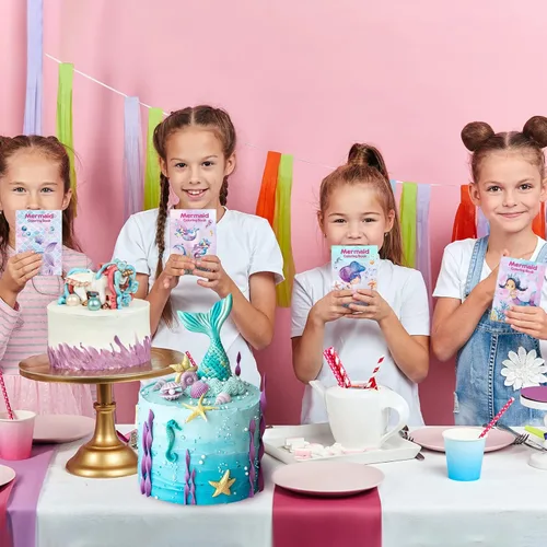 Miniatura 6 de Faccito Paquete de 24 mini libros para colorear para niños, recuerdos de fiesta para niños en edad preescolar, recuerdos de fiesta de cumpleaños a
