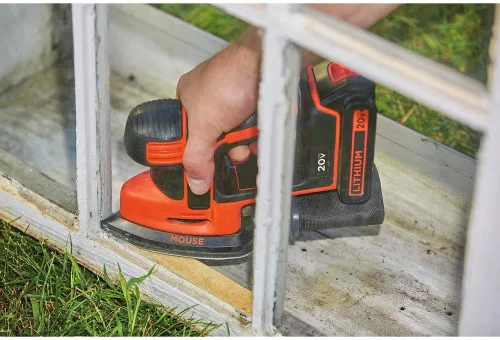 Miniatura 4 de BLACK+DECKER Lijadora de ratón MAX de 20 V con batería de litio y cargador (BDCMS20B y LBXR20CK)