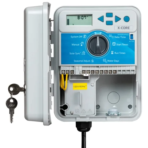 Miniatura 3 de Hunter X-Core XC400 Controlador de rociadores para exteriores de 4 zonas, temporizador de riego resistente a la intemperie para césped y jardín