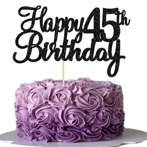 Miniatura 21 de Gyufise 1 decoración para pastel de 5º cumpleaños con purpurina para quinto cumpleaños, felicitaciones a 5 años de edad, 5 años, fabulosas