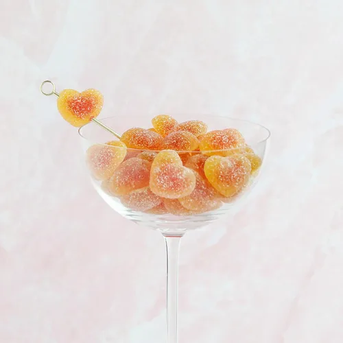 Miniatura 5 de Sugarfina Peach Bellini - Cubo de caramelo pequeño, gomitas, 3.6 onzas, 1 unidad