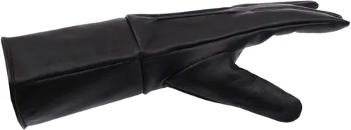 Miniatura 5 de Guantelete medieval renacentista para hombre sin forro de cuero genuino guantes de artilleríacaballeríainfantero largo brazo