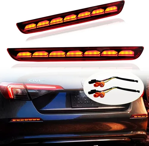 Miniatura 8 de Switchback Luz LED Antiniebla Frontal Blanca/Ámbar de Circulación Diurna con Función de Luz de Señal de Giro LED Dinámica Secuencial Compatible