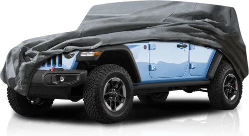 Miniatura 22 de USCarCover Protección Suprema para Todo Clima, Funda Respirable para Auto Jeep CJ3 1959-1964 SUV Tela Mejorada contra la Contaminación, Polvo, Sol