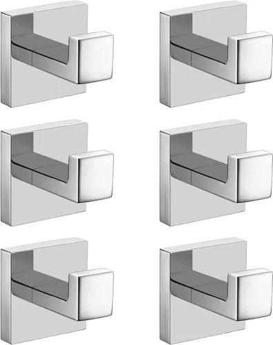 Miniatura 16 de Nolimas Gancho para toallas de baño de acero inoxidable a prueba de óxido, gancho para toallas para colgar en la pared, cuadrado para inodoro, Negro