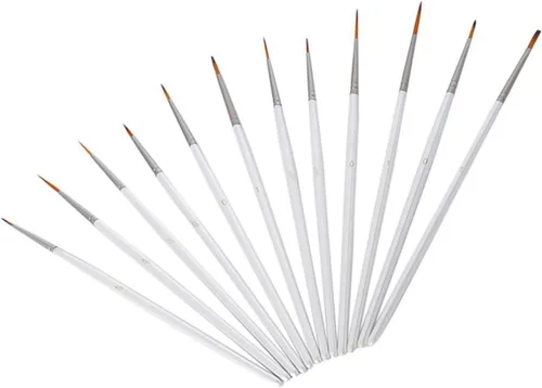 Miniatura 4 de TEHAUX Pinceles de acuarela para acuarela, pinceles de pintura de color de agua, pinceles de arte en miniatura, kit de pinceles de detalles finos