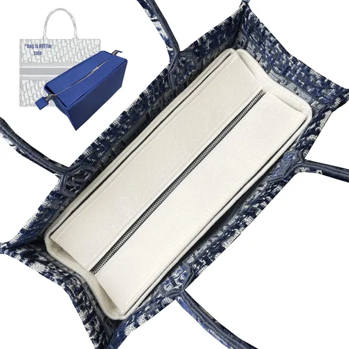 Divitize Inserto para organizador de libros mediano, pequeño, grande, fieltro premium hecho a mano (negro)