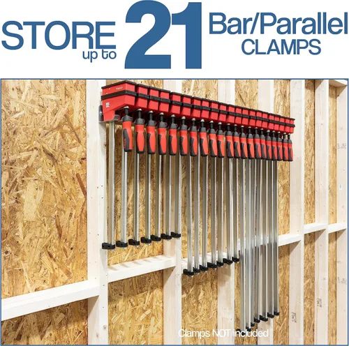 Miniatura 5 de Fulton Woodworking Tools Abrazadera modular con abrazadera de barra/paralela • Fácil y rápido de alinear • Pre-perforado 16 pulgadas en el centro •