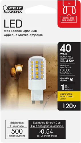 Miniatura 2 de FEIT BPG940/830/LED - Bombilla LED G9, 500 lúmenes, color blanco cálido