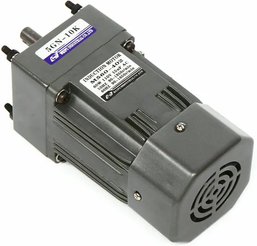 Miniatura 10 de Motor de engranaje de 110 V CA Motor reversible + controlador de velocidad variable Motor de velocidad ajustable monofásico 1:10, motor de reducción