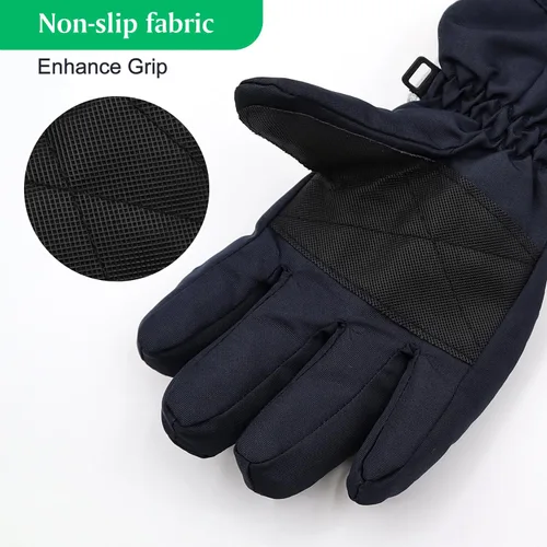 Miniatura 5 de Guantes de invierno para niños, impermeables, guantes de nieve para niños y niñas, guantes cálidos para deportes al aire libre, snowboard, bicicleta