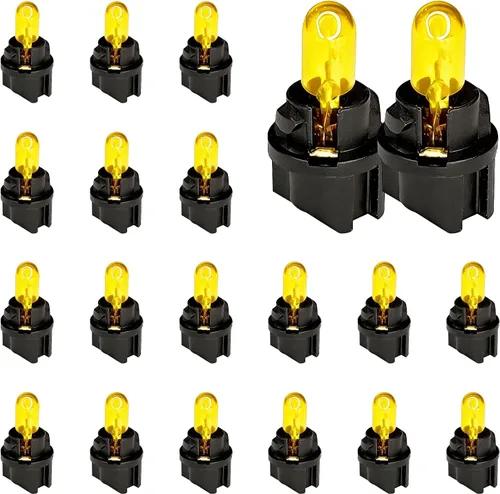 Miniatura 7 de 20 piezas T5 17 57 86 Kits de bombillas de halogénuro para panel de instrumentos, luz de tablero de 12V para interior de automóvil, bombilla