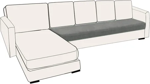 Miniatura 7 de UNBBRRL Fundas de cojín de asiento para sofá, elásticas, funda de cojín individual para sofá, fundas de cojín para sofá, fundas de héroe protegen