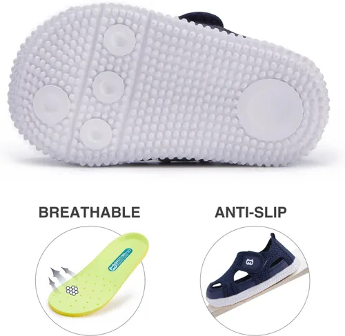 Miniatura 130 de BMCiTYBM Zapatos de bebé para niños pequeños, zapatillas de malla transpirable antideslizantes