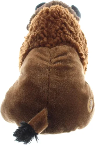 Miniatura 4 de The Petting Zoo - Peluche de bisonte, regalos para niños, animales del zoológico salvaje, colección Wild Onez, juguete de peluche de bisonte sentado