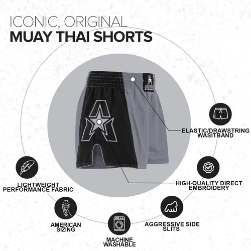 Miniatura 30 de Anthem Athletics Pantalones cortos de Muay Thai para hombre, pantalones cortos de Muay Thai para mujer - Kickboxing Short Boxing Trunks 5050 Classic