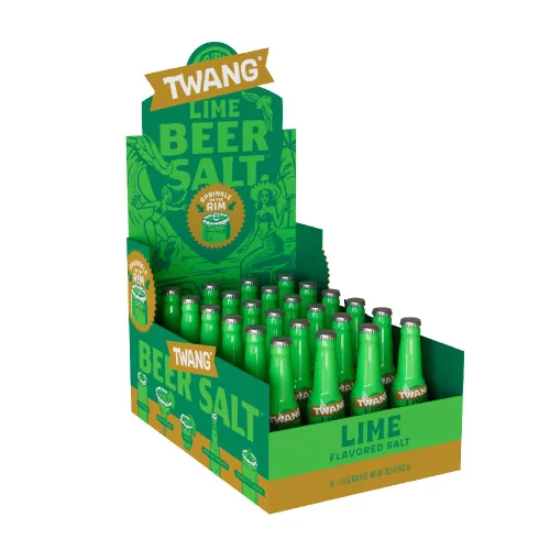 Twang Sal de cerveza saborizada, lima, mini botellas de 1.4 onzas para cerveza, cócteles y bebidas (paquete de 24)