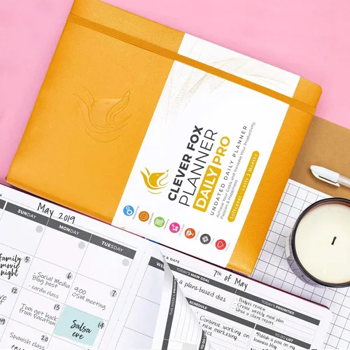 Miniatura 7 de Clever Fox Planner Daily PRO - Planificador diario y agenda de 8.5 x 11 pulgadas (tamaño A4) para aumentar la productividad, la gestión del tiempo