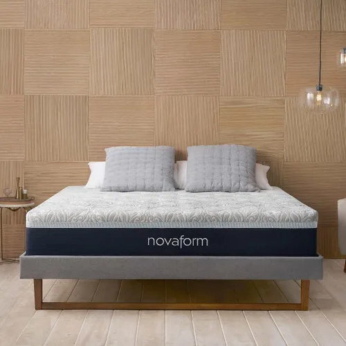 Miniatura 2 de Novaform Serafina Pearl - Cubrecolchón de espuma viscoelástica de gel de 14 pulgadas, tamaño Queen