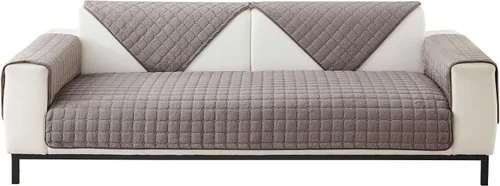 Miniatura 16 de MIFXIN Fundas para reposabrazos, funda de terciopelo antideslizante para sofá, protector de muebles para sofá de 3 plazas, sofá biplaza reclinable