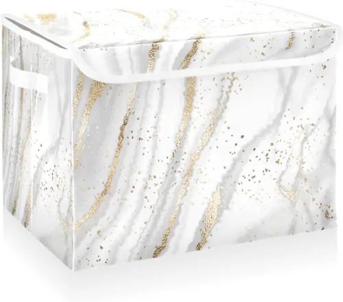 Miniatura 15 de CaTaKu Contenedores grandes de tela con tapas, cajas de almacenamiento de bastones de caramelo de Navidad con asas para organizar la ropa, cubos