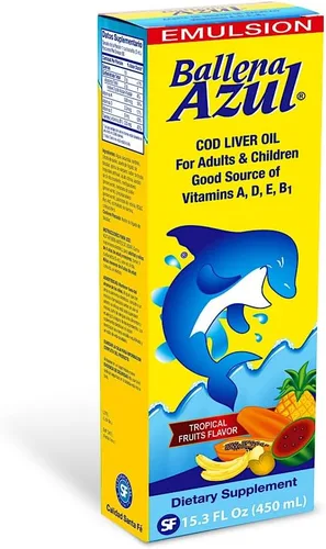 Miniatura 2 de Ballena Azul Aceite de Hígado de Hígado de Bacalao para Adultos y Niños, Aceite de Hígado de Bacalao para Adultos y Niños, Buena Fuente