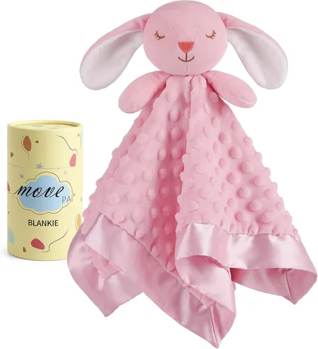Miniatura 9 de Manta de seguridad para bebé, manta suave de juguete para niñas, juguete para acurrucarse, regalo para recién nacido, 2 unidades, manta para bebés