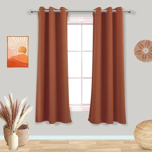Miniatura 94 de Mrs.Naturall Cortinas Azul Real para Dormitorio, Cortinas Opacas Cortas Medianas Azul Cobalto para Cocina Decoración de Habitación de Adolescentes