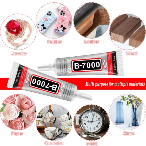 Miniatura 3 de B7000 - Pegamento transparente adhesivo para cuentas de joyería B-7000 para joyería, diamantes de imitación, bricolaje, reparación de teléfonos