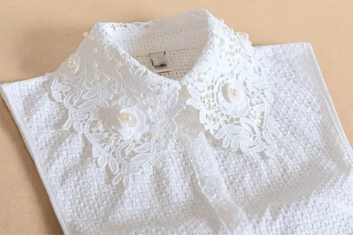 Miniatura 9 de Elegtiskas - Collar de media camisa desmontable para mujer y niña