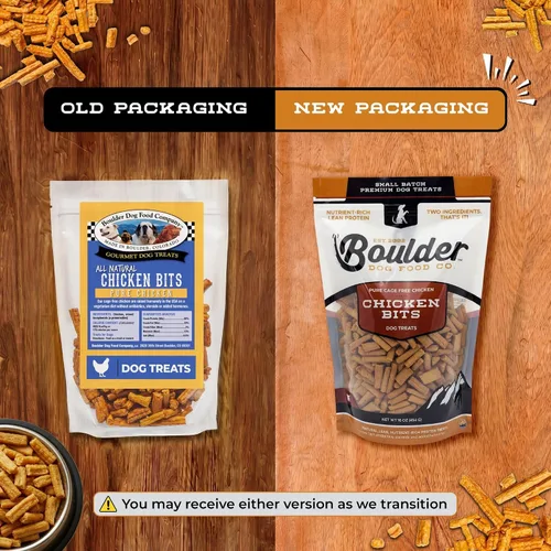 Miniatura 2 de Chicken Bits - Golosinas naturales para perros de razas pequeñas a grandes, bajas en calorías para entrenamiento, carne de grado humano, golosinas