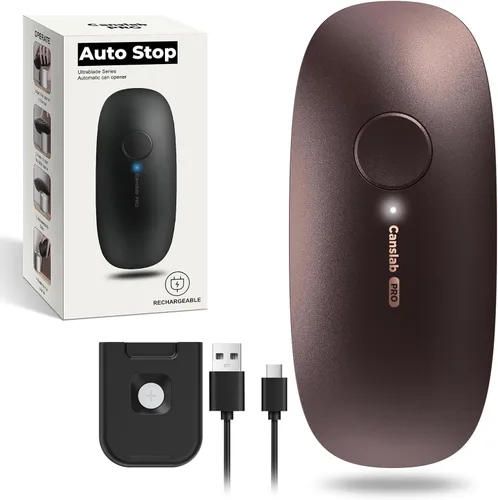 Miniatura 13 de Canslab Ultrablade PRO Abrelatas con Parada Automática - Abrelatas Eléctrico Recargable para Cocina para Personas Mayores con Artritis - Abridor
