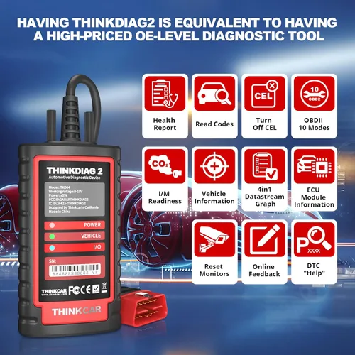 Miniatura 7 de Thinkdiag2 - Escáner de diagnóstico OBD2 de control bidireccional para iOS y Android, escaneo Bluetooth con protocolo CAN-FD, AutoVIN, prueba