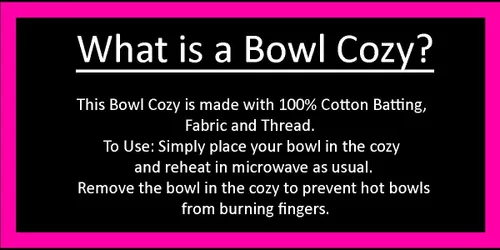 Miniatura 2 de Foxy Dreams quilted cotton reversible microwavable soup bowl holder or cozy