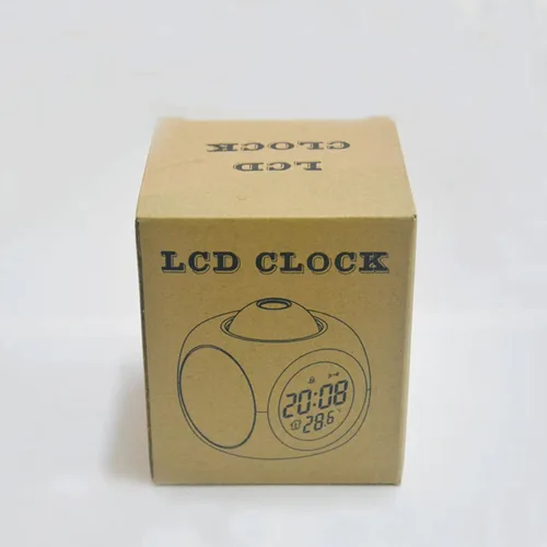 Miniatura 7 de Con luz LED de voz para dormitorio, reloj despertador de proyección para dormitorios, informe de voz digital, reloj despertador 12/24 HDigital
