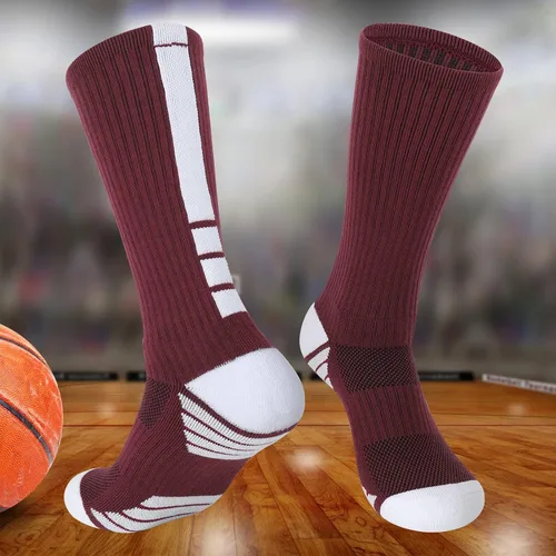 Miniatura 4 de Calcetines de baloncesto para hombre, 24 pares, calcetines deportivos acolchados a media pantorrilla para hombres, mujeres, niños y niñas