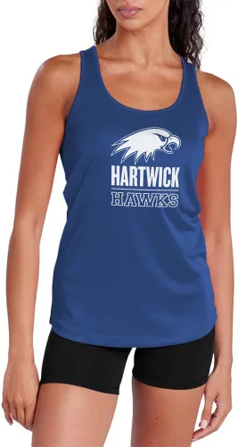Miniatura 222 de Camiseta deportiva sin mangas oficial de NCAA Collegiate para mujer, con espalda cruzada, colección con logotipo primario