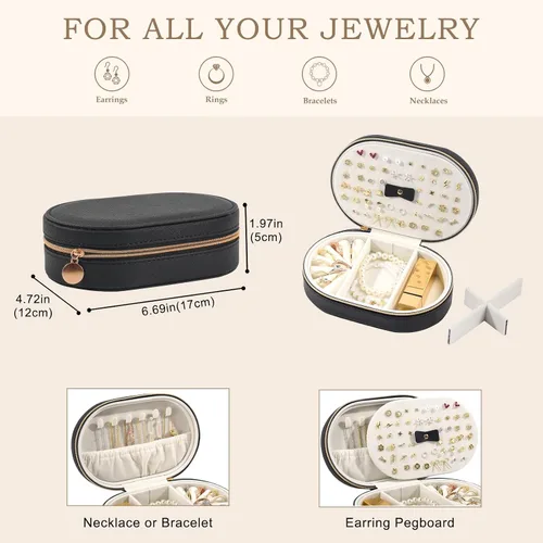 Miniatura 7 de ProCase Paquete de caja de reloj con joyero de viaje